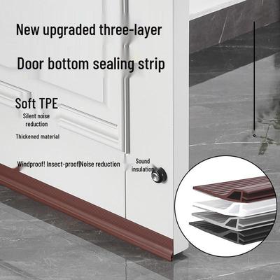TPE Door Bottom Seal Strip: Windproof & Soundproof Solution for Gaps