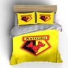 Watford FC Logo Bedding Set Bedding Duvet Cover Set Duvet Cover Pillowcases (1 * Duvet Cover 2 * Pillowcases, Without Duvet Insert)