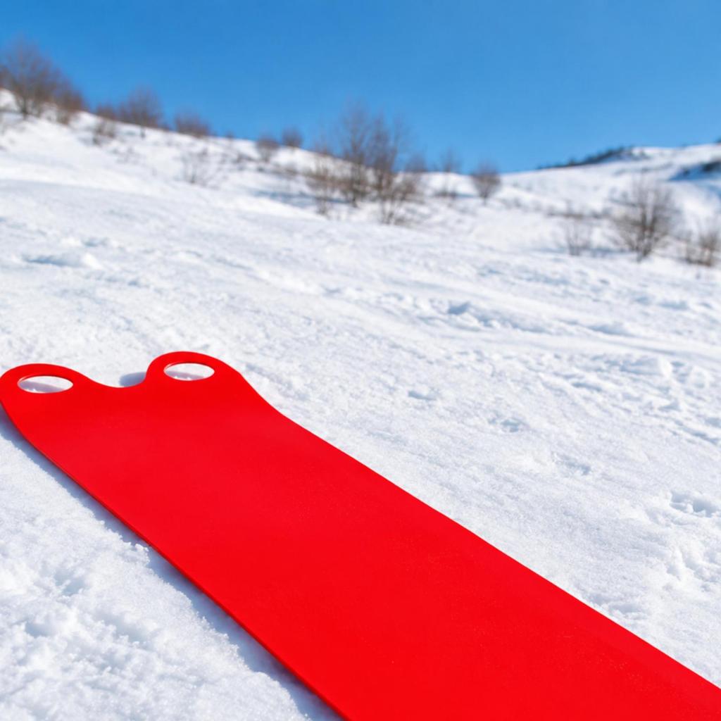 Lightweight Snow Sliding Mat with Smooth Surface Multi-Use Flexible
