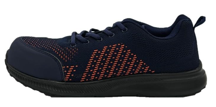 GD Japan GD-270 Resin Toe Cap Work Shoes, Navy, Size 24.5cm, Lace-Up