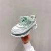 Women New Sneakers Spring Lace-up Sports Casual Shoes Lace Up Platform Running Shoes Woman Comfort Thick Bottom Vulcanized Shoes