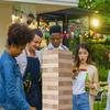 Tumbling Timber Toy, 54 Blocks Large Tumble Tower Blocks Game, Pine Wood Tumbling Tower Game with Carry Bag and Scoreboard, Wooden Stacking Game,