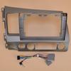 10.1'' Car Radio Stereo Dash Fascia Frame Panel Trim with Harness Fit for Honda Civic 2006-2011