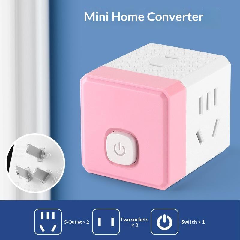 Portable Cube Power Socket With Usb Charging Ports Multiple Ac Outlets For Home Office Travel Business Trips