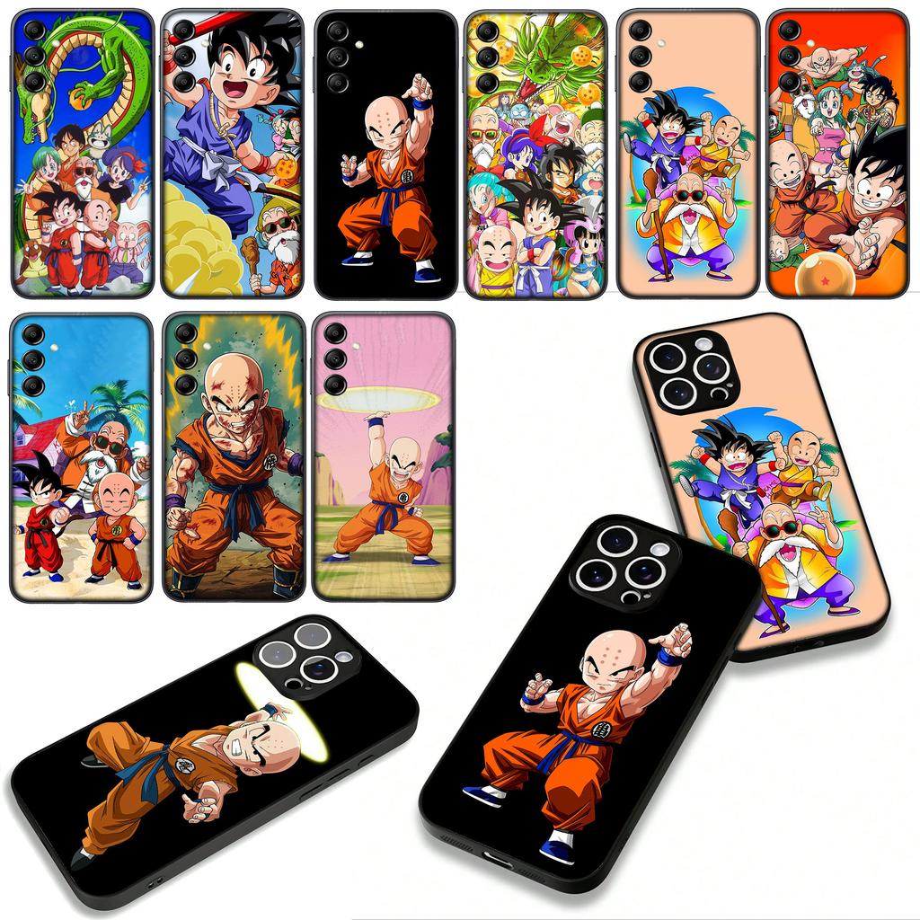 For Motorola Moto G04 G13 G14 G22 G23 G20 G32 G34 G35 G64 G82 G84 G53 G60 G72 E14 E15 E13 Case Anime Krillin Dragon Gokus Ball