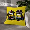 Cartoon MMinions Cute Funny Pillow Cover Soft Decor Throw Pillow Case xcm Couch Home Decor for Living Room Sofa Party Gift