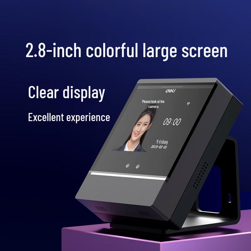 Deli Smart Attendance Machines CN Plug (adapter Included)