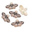 10pcs Enamel Butterfly Alloy Pendants Colorful Dropping Oil Necklace Charms For DIY Jewelry Bracelet Earrings Making Findings