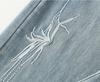 2024 Women's Light Embroidered High-Waisted Slimming Straight-Leg Jeans - Summer Thin Style