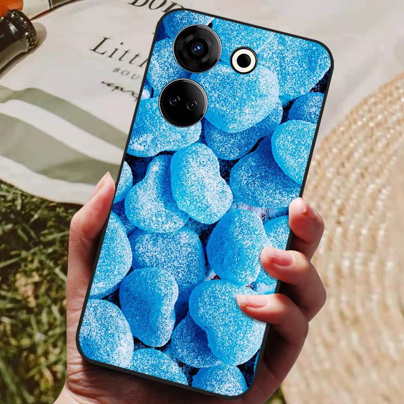 Für Tecno Camon 20 4G Hülle Silikon Rückseite Handyhülle für Tecno Camon 20 Pro 5G Hüllen Camon20 Pro 4G Weiche Bumper Coque Hülle