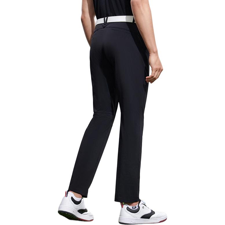 FILA Inspiration Series Solid Color Golf Woven Casual Pants Men Bottoms Deep-Black A11M325806F-BK