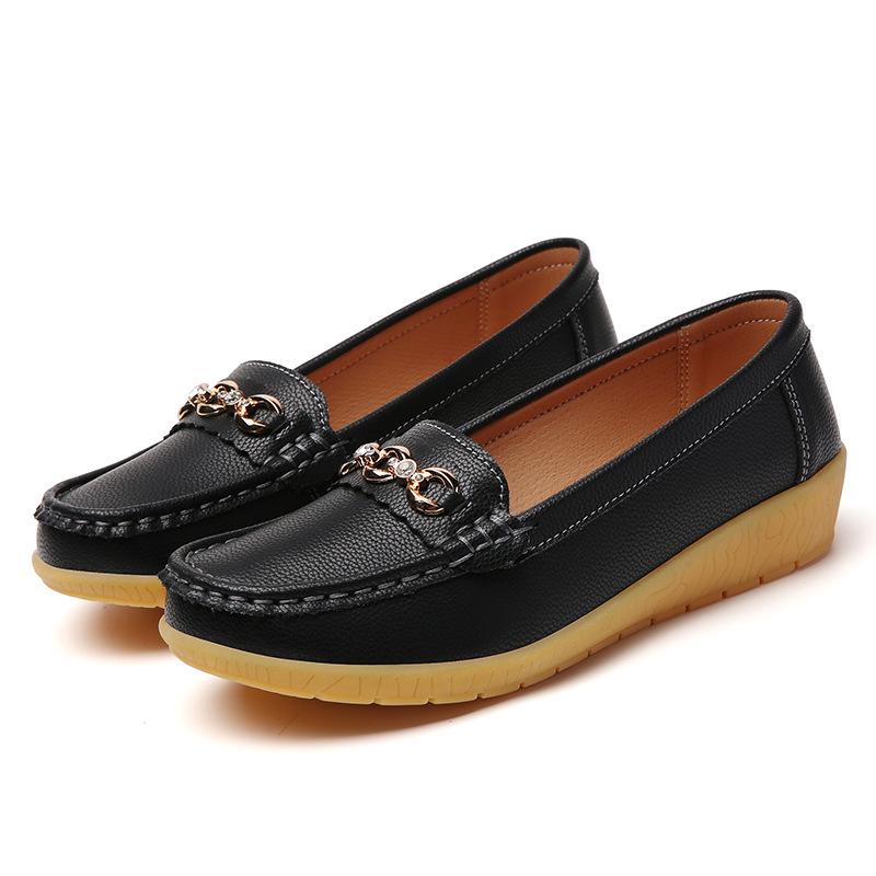 

Женские удобные повседневные лоферы больших размеров - Модные, с низким вырезом, слипоны-бобы 37