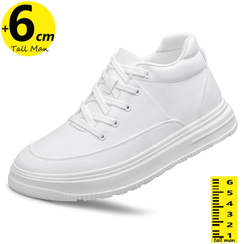 Booster Shoes   Elevator Men Chunky Sneakers Height Increase Insole 6cm Sports Leisure Tall Man