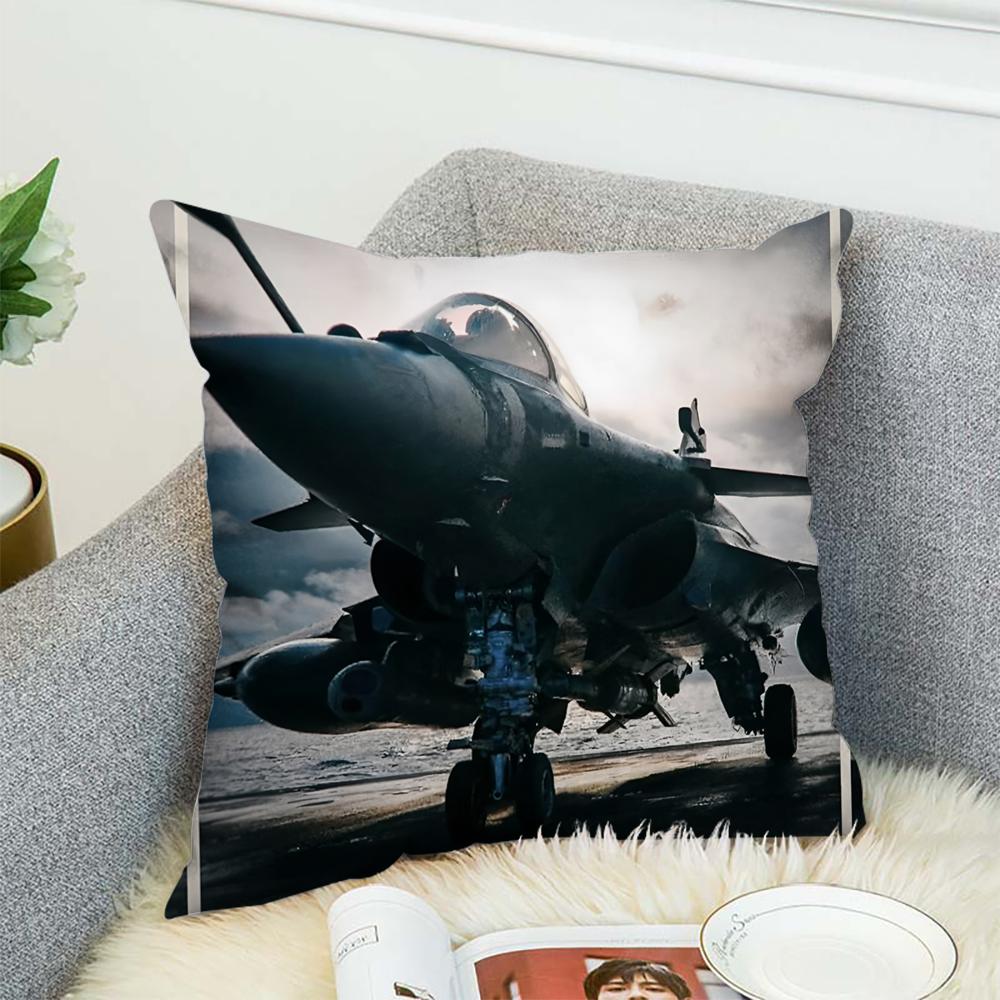 Modern Fighter Jets Cool Pillow Case For Car Sofa Decorative Home Double-sided Print Plush Square Throw Pillow Cushion Cover