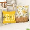 Square Throw Pillowcase INS Style Pillow Cover Home Decor Flower Printing Cushion Cover Sofa/Bed
