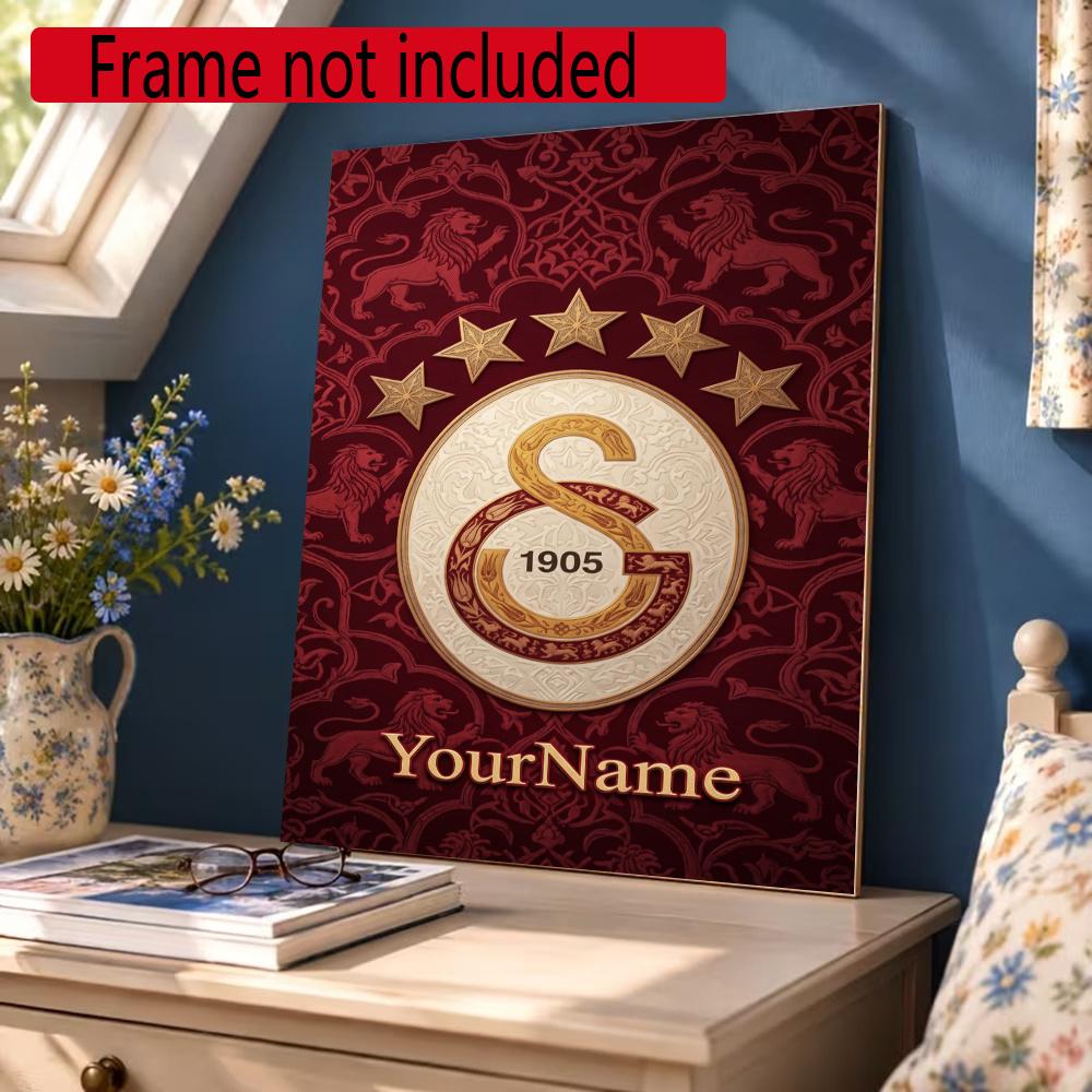 Galatasaray Customize Text Diamond Painting Round Diamond Mosaic Suitable For Beginners Diamond Painting Rhinestones Gift Frameless