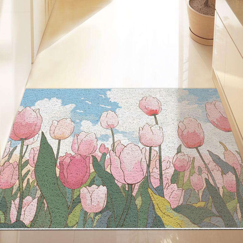 Kreskówkowy antypoślizgowy jedwabny wycieraczka powitalna: Cięta, Duża Mata do Usuwania Kurzu przy Wejściu