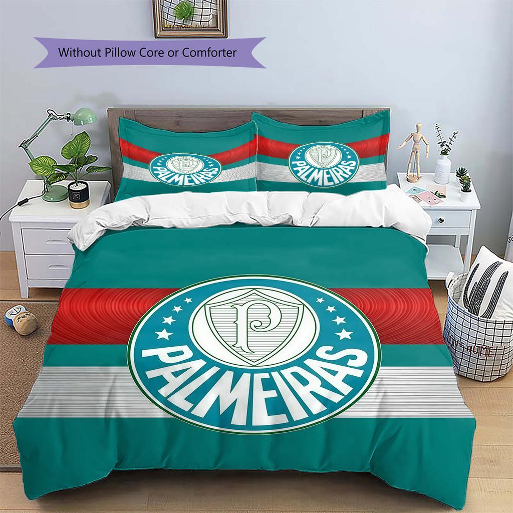 SE Palmeiras2 Pattern Bedding Quilt Set Home Decoration Gift (1 * duvet cover + 2 * pillowcase without core)