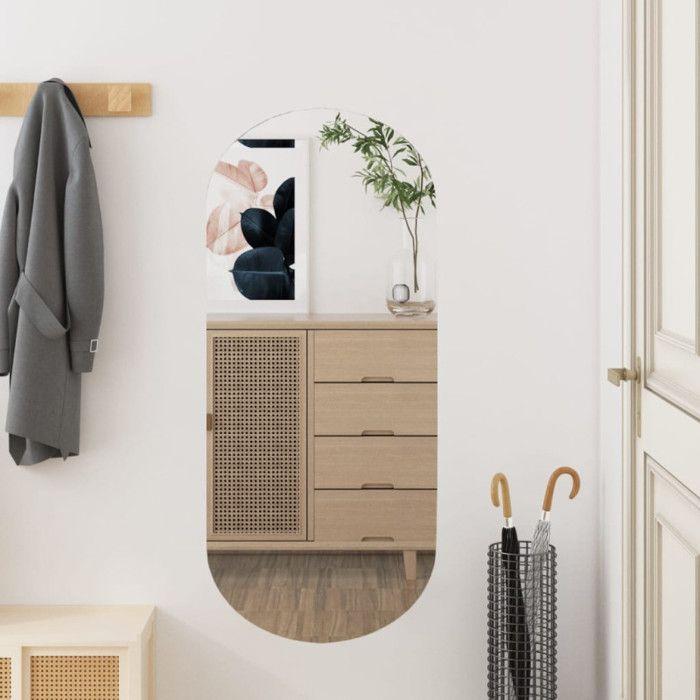 VidaXL Wall Mirror 35x80 Cm Glass Oval 350456