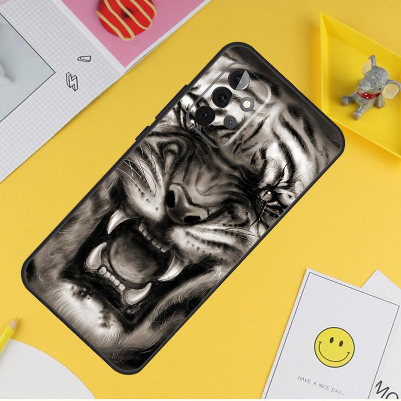 Ferocious Tiger Animal Cover For Samsung Galaxy A34 A35 A14 A15 A25 A53 A33 A13 A52 A32 A12 A51 A71 A54 A55 Case