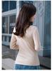 Autumn Korean Style Women's Slim-Fit Long Sleeve Round Neck T-shirt