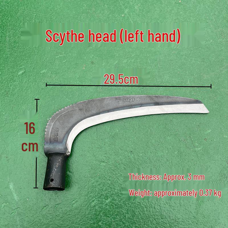 Manganese Steel Forged Large Scythe with Long Handle for Grass and Reed Cutting