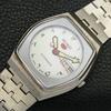 GENUINE VINTAGE SEIKO 5 AUTOMATIC 6119C JAPAN MENS WHITE DIAL WATCH A702463-5 R124-a702463