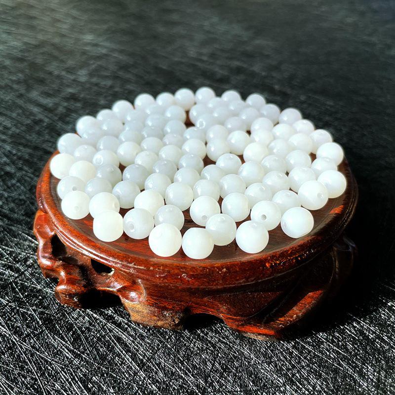 Iridescent Frosted Round Crystal Beads for DIY Jewelry & Accessories