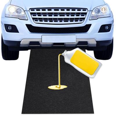 Floor Protection Cuttable Under Car Mat for Oil Spill Under Car Oil Mat Driveway Floor Protection Washable Carpet Oil Absorbent