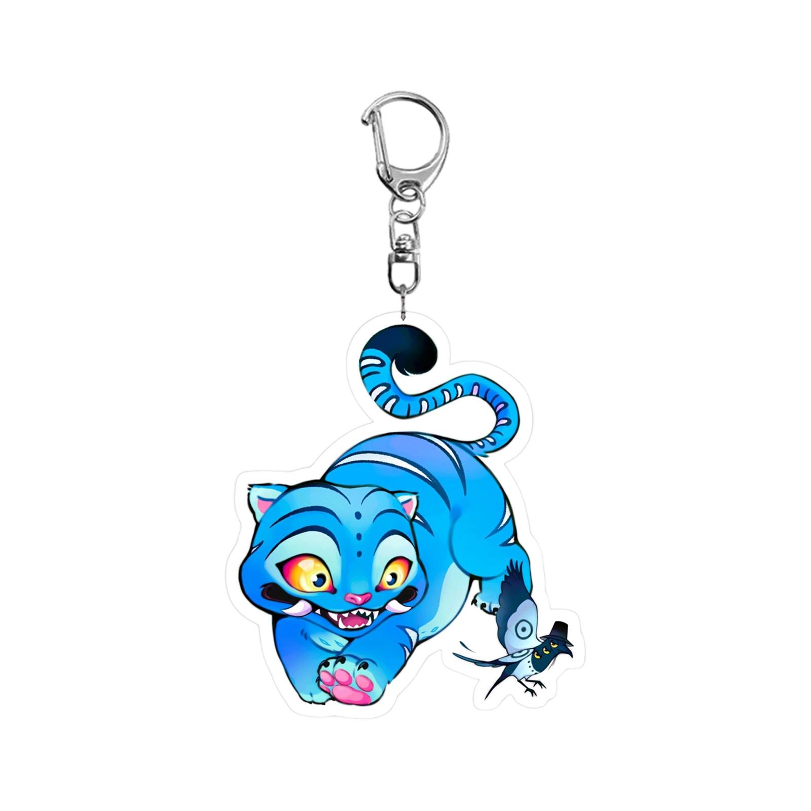 

2D Плоский, Акриловый Мультяшный Брелок, Можно Повесить на Рюкзаки, Наплечные Сумки, Ключи, Милый Брелок, Украшение для Одежды. One Size