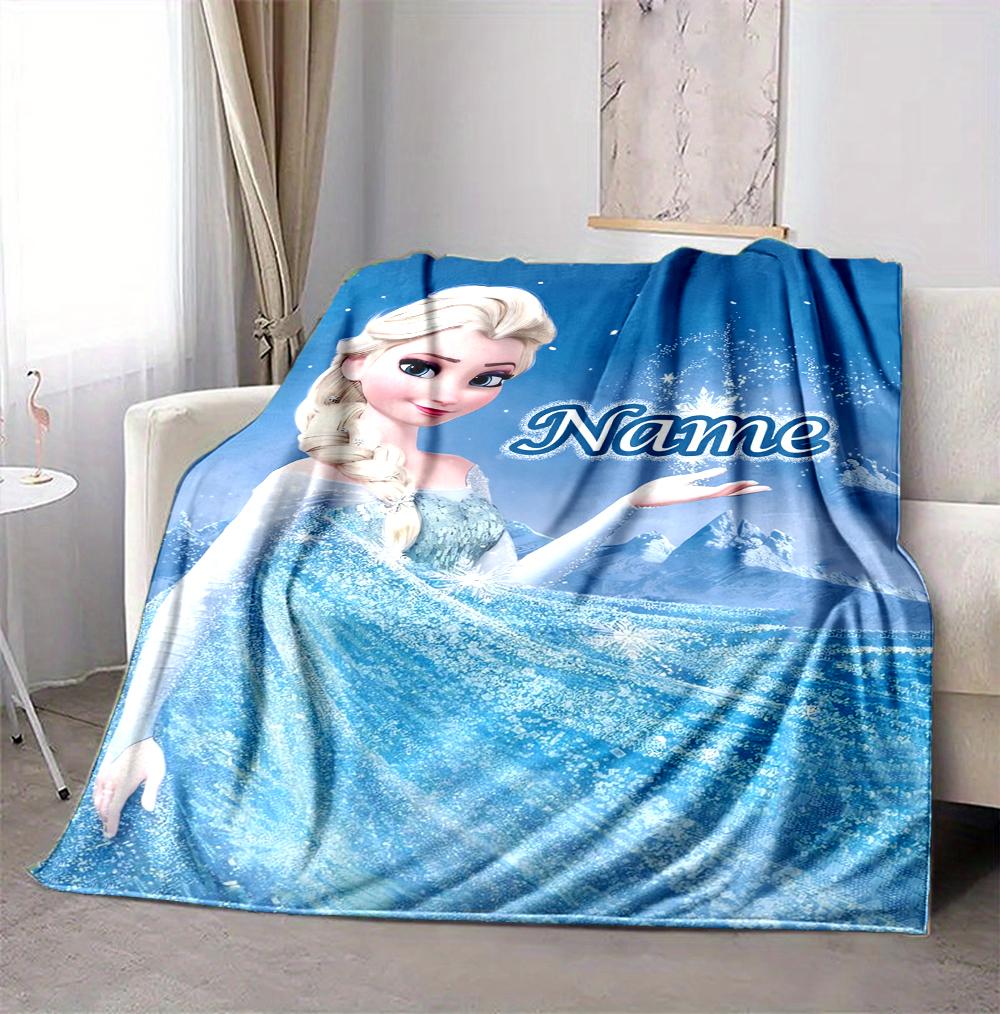 Custom Name Forest Friends Flannel Blanket Throw Blanket Soft Warm Sofa Bed Decor Unique Gift