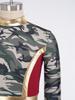 Kids Praise Dance Costume Mock Neck Long Sleeve Printed Asymmetrical Drape Hem Back Zipper Dress for Liturgical Worship Performance