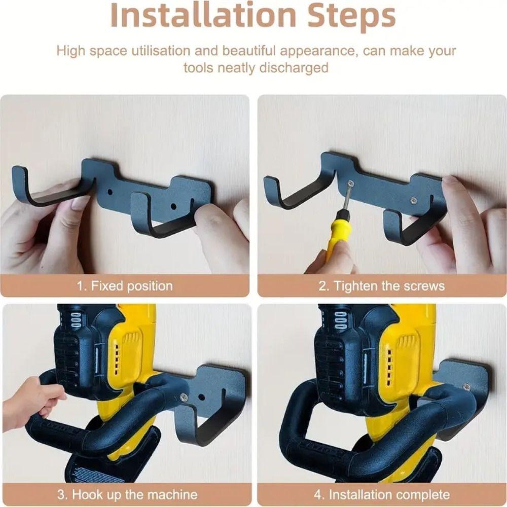 Space Saving Tool Hanger Heavy Duty Trimmer Rack Power Tool Wall Mount Hanger  Home Garage