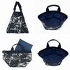 Horizontal Adult Tote Bag LT Deli Pattern Fabric [Rootote] Women's (Gray)