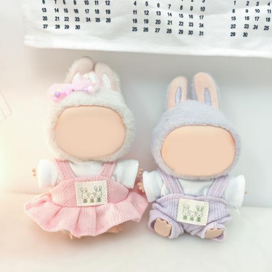 Trendy Doll Clothes Set Adorable Baby Outfits for 17cm Dolls Fashionable Baby Doll Attire Gift for Doll Lovers