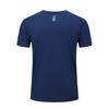 Ice Silk Quick-Dry Round Neck Sports T-Shirt for Outdoor, Tennis, Running, Auto Repair, and Advertising with Short Sleeves and Logo Print