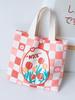 New Canvas Tote Bag for Kindergarten Girls - Portable, Handheld Lunch or Gift Bag