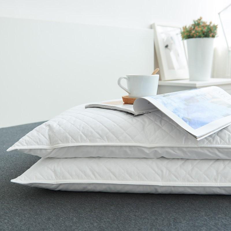 100% Buckwheat Hull Pillow Adults Firm Support Sleep Natural Silk Cover Single Bed