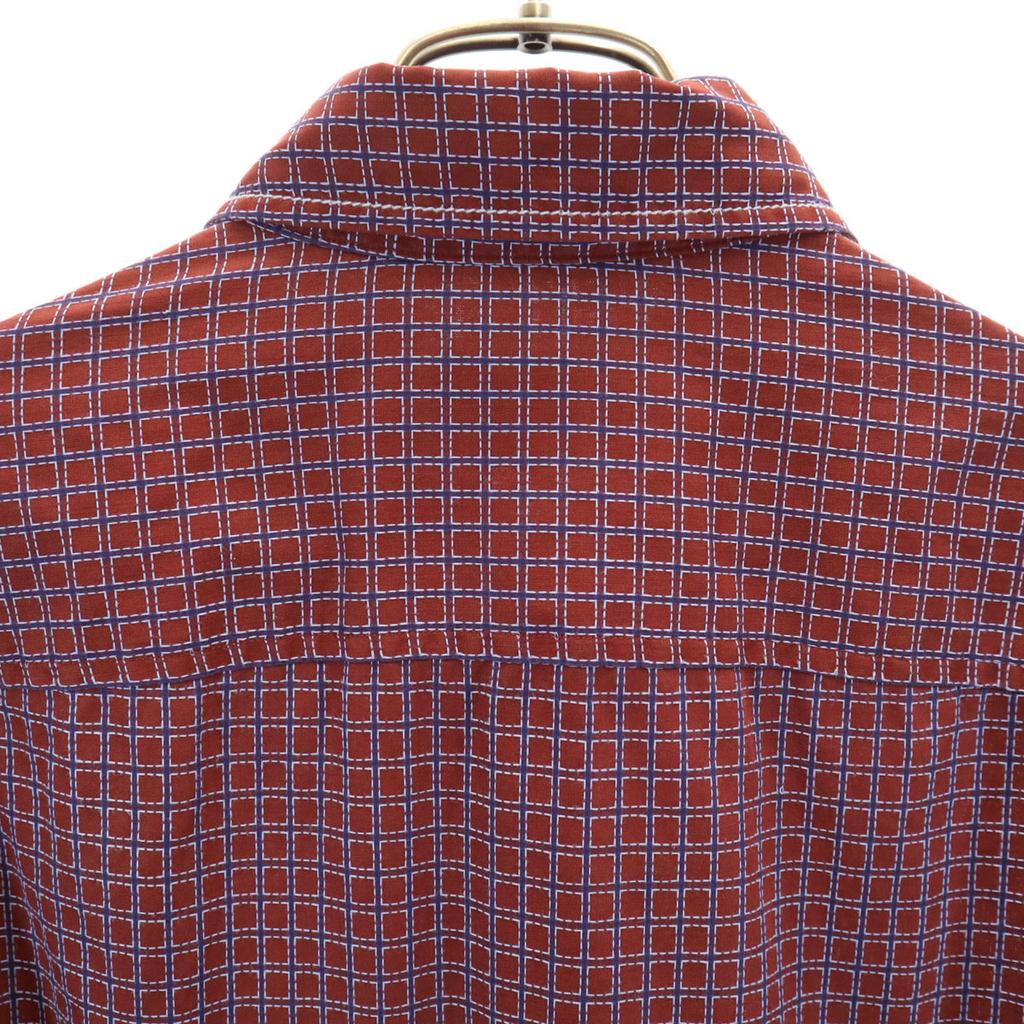 ARMANI EXCHANGE Overall handle Long sleeve Cotton shirt M Brown Men's Used