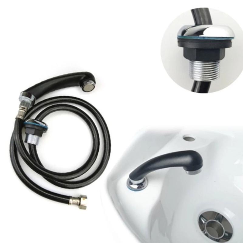 Bathroom Faucet Connector Water Sprayer Handheld Showerhead Shampoo Bowl Sprayer Head with Hose Easy To Install