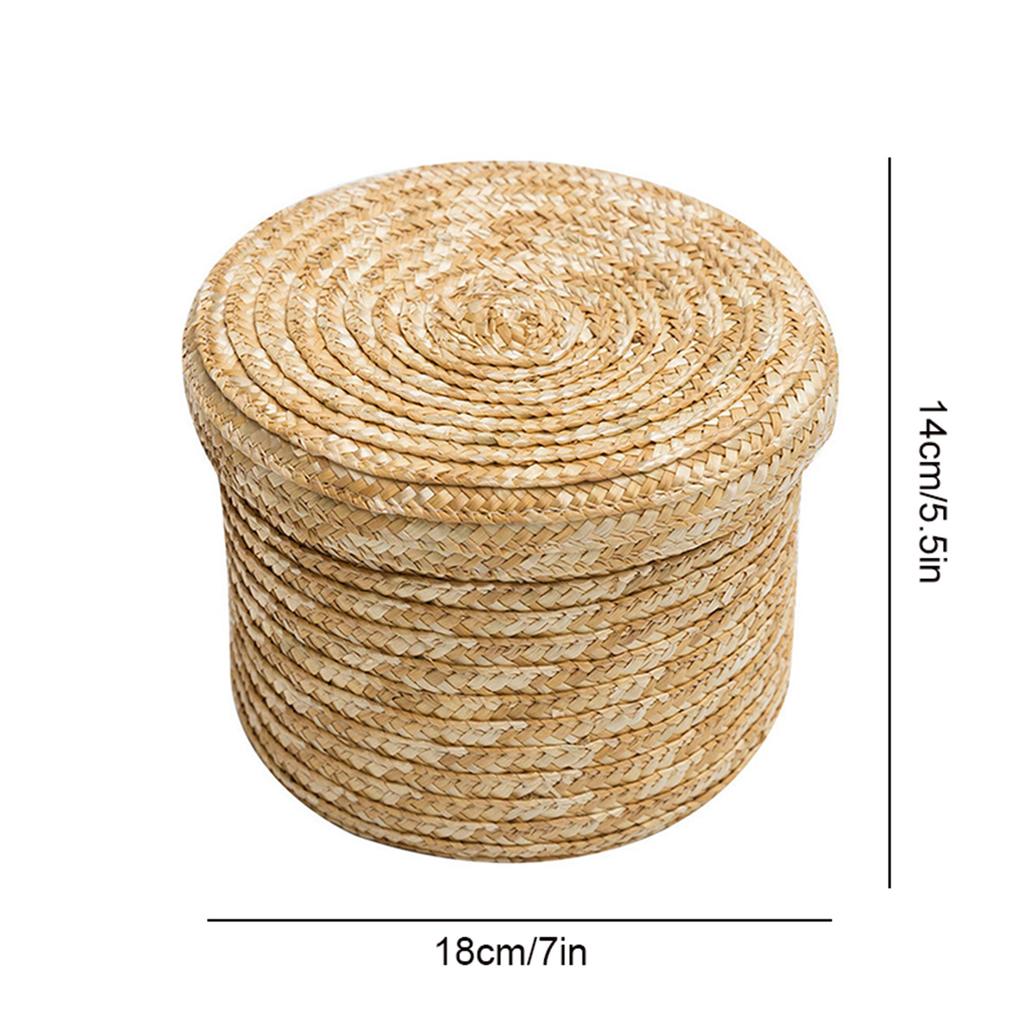 Seagrass Storage Basket Rattan Snack Container For Family GIft
