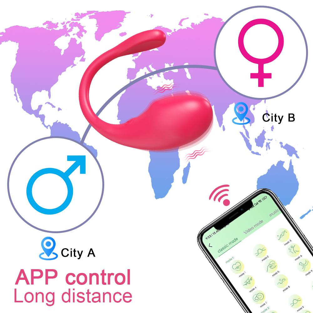 Wireless Bluetooth G Spot Dildo Vibrator for Women APP Remote Control Wear Vibrating Egg Clit Female Panties Sex Toys for Adults