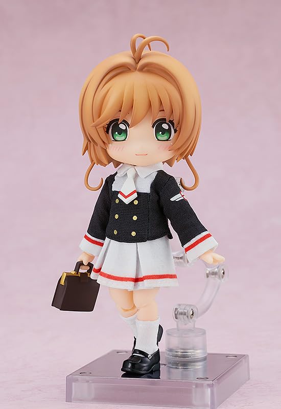Nendoroid Doll Cardcaptor Sakura Clear Card Edition Sakura Kinomoto Tomoeda Junior High School Uniform Made of Cloth Magnet Plastic Painted Movable