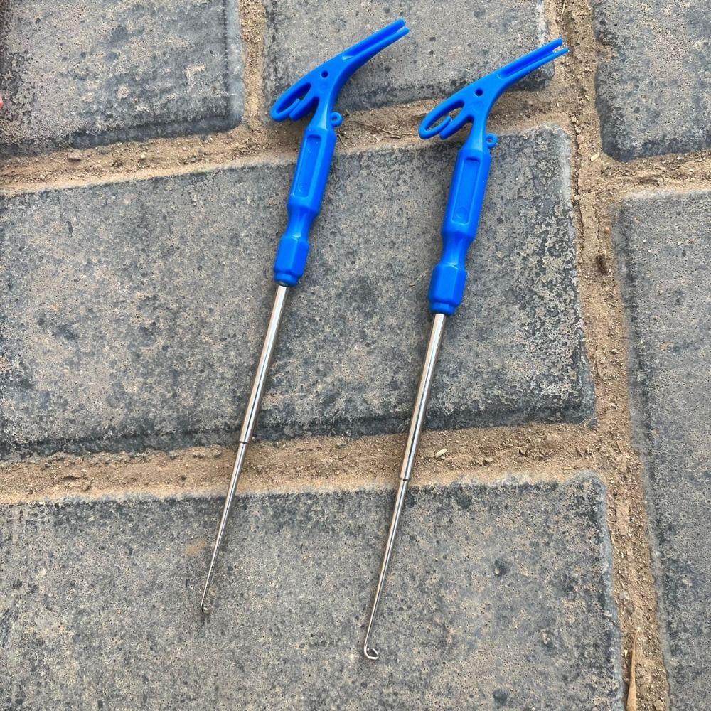 Knotter Fishihing Hook Remover Rybářský vytahovač Muškařské nástroje na vázání uzlů Bezpečnostní vytahovač