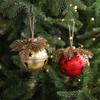 Iron Christmas Gold Bells Pendant Handmade Xmas Tree Hanging Bells  New Year Home Ornament