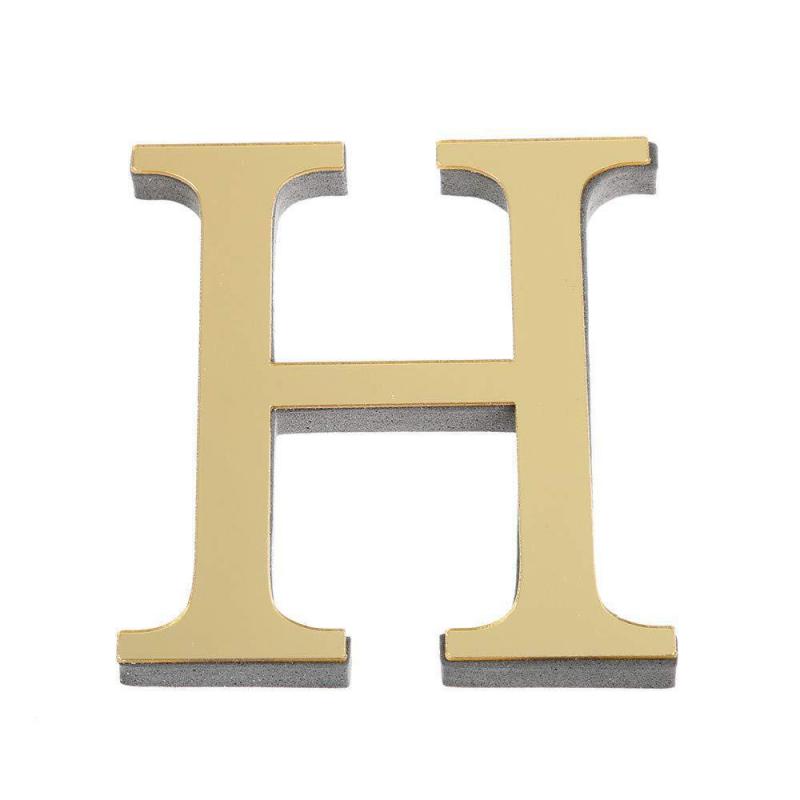 26 Letters Wall Sticker 3D Mirror Acrylic Decals Home Decor Wall Art Mural For Party Wedding Christmas Retro Wall Art