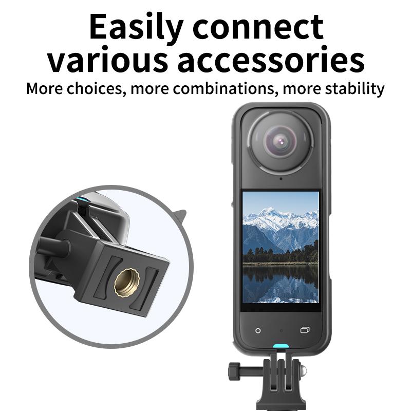 For Insta 360 X4 Frame Plastic Protective Case X4 Panoramic Action Camera Anti-fall Protection Bracket Accessories