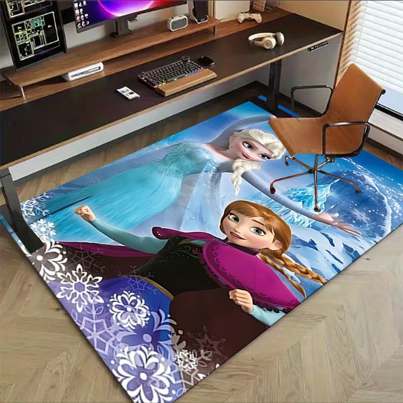 1pc Elsa Frozen Carpet Office Rug Outdoor Mat Home Decor Area Carpet Festival Gift Office desk chair carpet