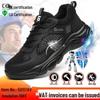 Men's 10KV Breathable Insulated Safety Shoes: Lightweight, Anti-Smash, Anti-Puncture, Comfortable Electrician Footwear.