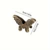 Elegant Butterfly Clips | Antique Bronze Finish, Intricate Floral Design, for Photos, Notes, Office & Home Organization, Durable Paper Clips